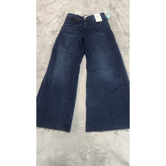 NWT Madewell Size 28 Kingston Wash Flared Wide Leg Jeans - Picture 3 of 12